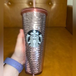 Pink Sequin Starbucks Tumbler